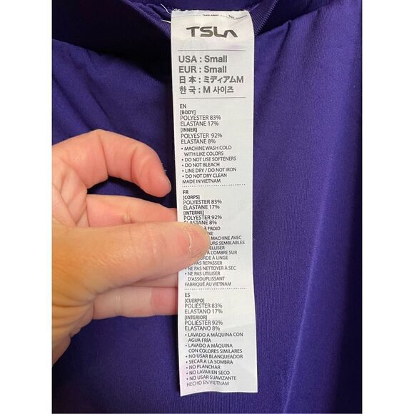 🔴 NWT TSLA Women's Athletic Skort Purple Tennis Skirt size S - Picture 6 of 12